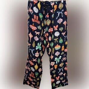Old Navy Festive Print Pajama Pants - Navy and Red